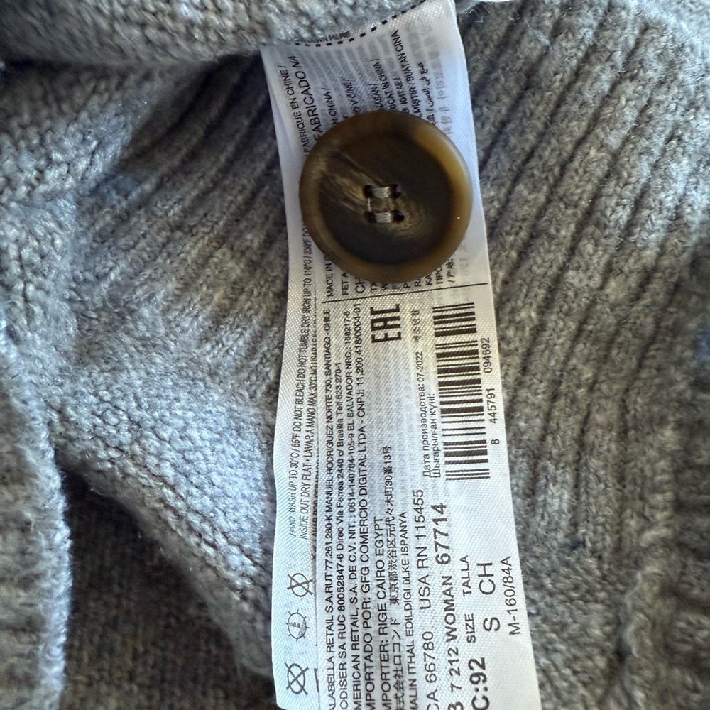 Mango Gray Button-Up Cardigan - Picture 5 of 5